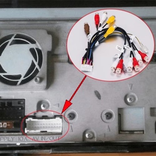 Car 24pin audio rca wire - car,